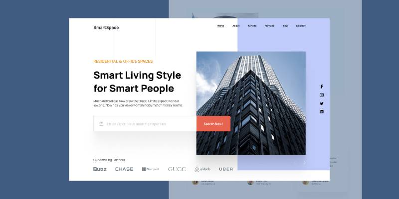 Real Estate Landing Page UI Figma Template