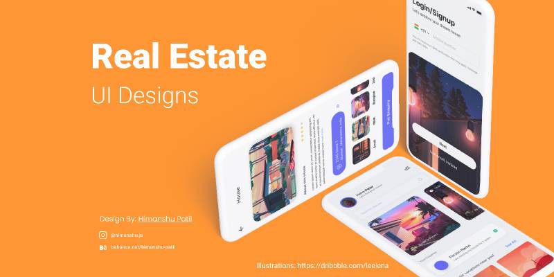 Real Estate Mobile UI Design Figma Template