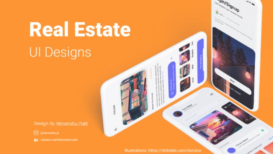 Real Estate Mobile UI Design Figma Template