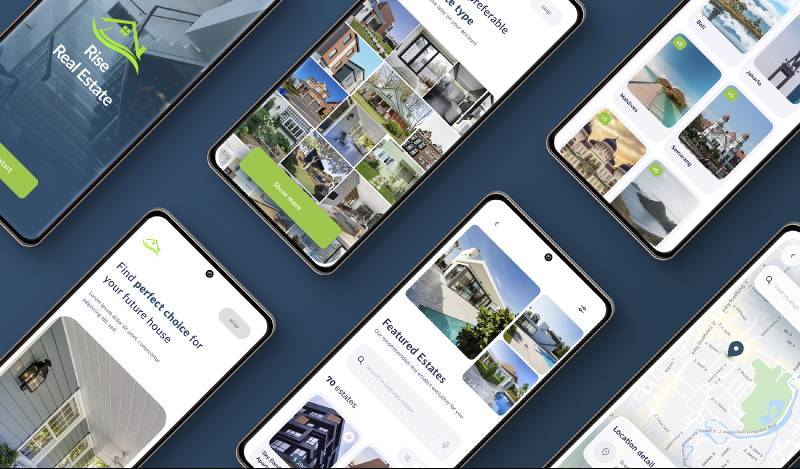 Real Estate UI Kit Figma Mobile Template