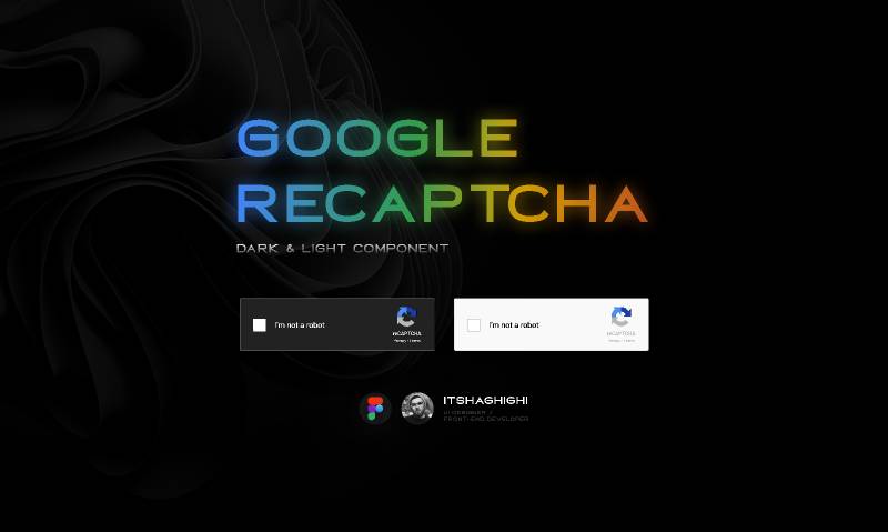 ReCaptcha (Dark & Light) Figma Element