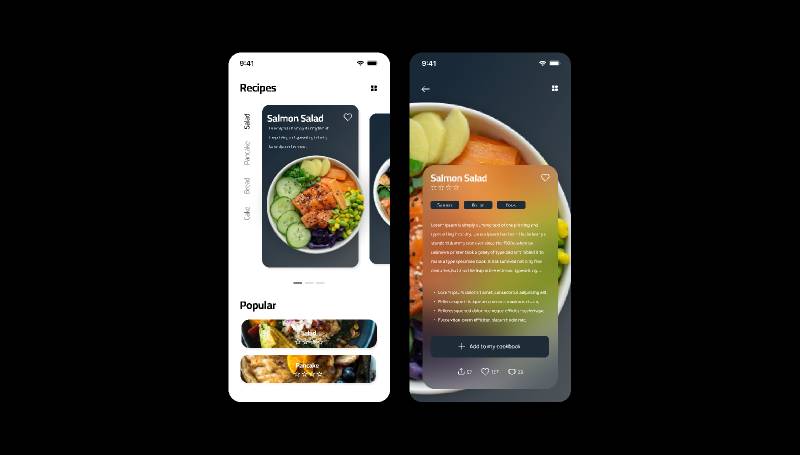 Recipe Figma Mobile App Template