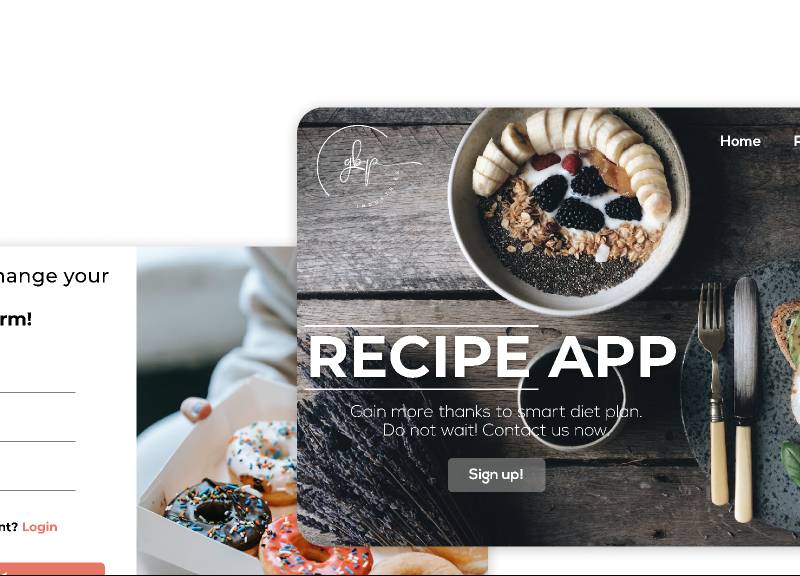 RecipeApp Figma Templates