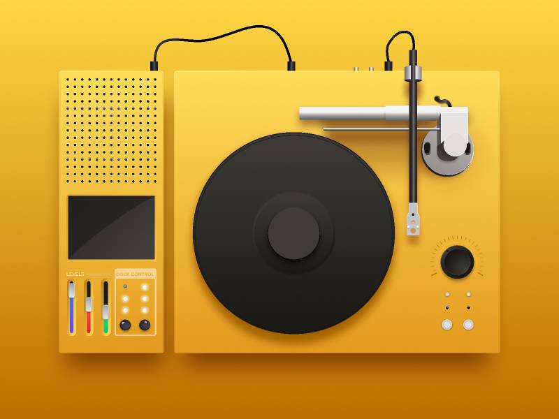 Record Player figma template
