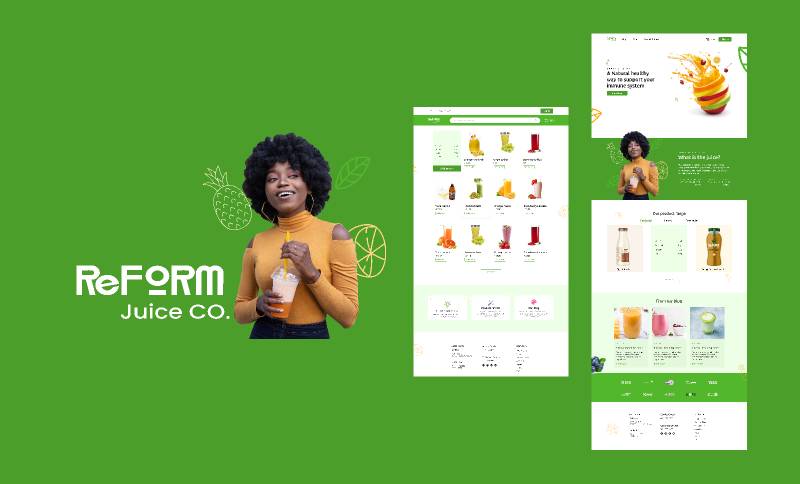 Reform Juice Website Figma Template