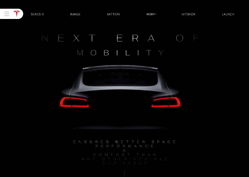 Reimagining Tesla Figma Website Template