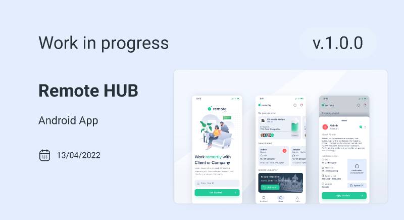 Remote HUB Mobile Figma Template