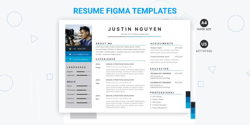 Resume CV figma free