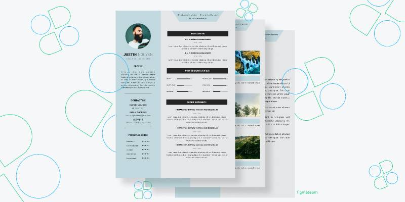 Resume CV figma free