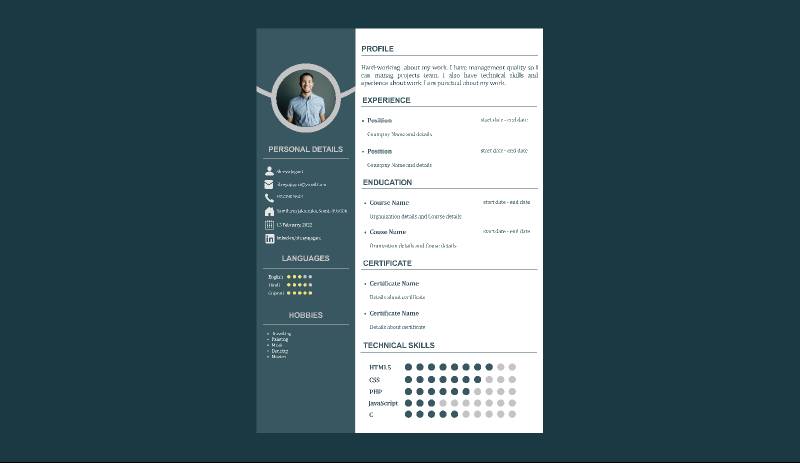 Resume Figma Template