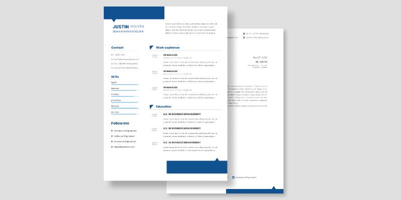 Resume figma templates