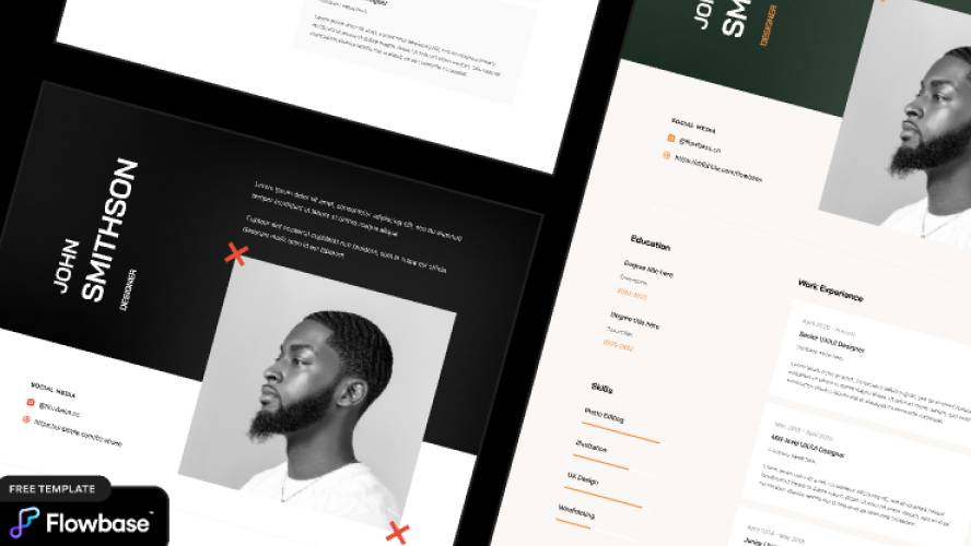 Resume Figma Website Template