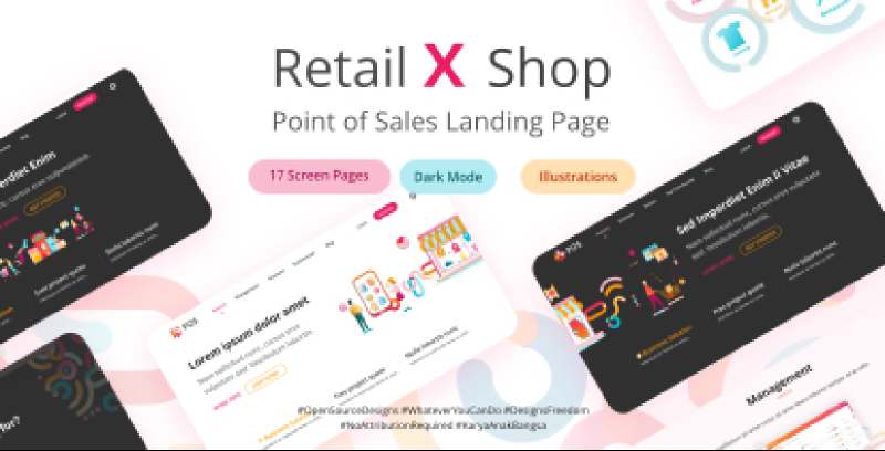 Retail Shop Landing Page Figma Website Template