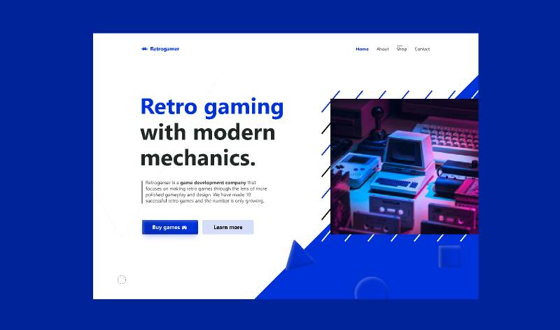 Retrogamer Figma Website Ui Kit