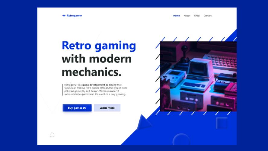 Retrogamer Figma Website Ui Kit