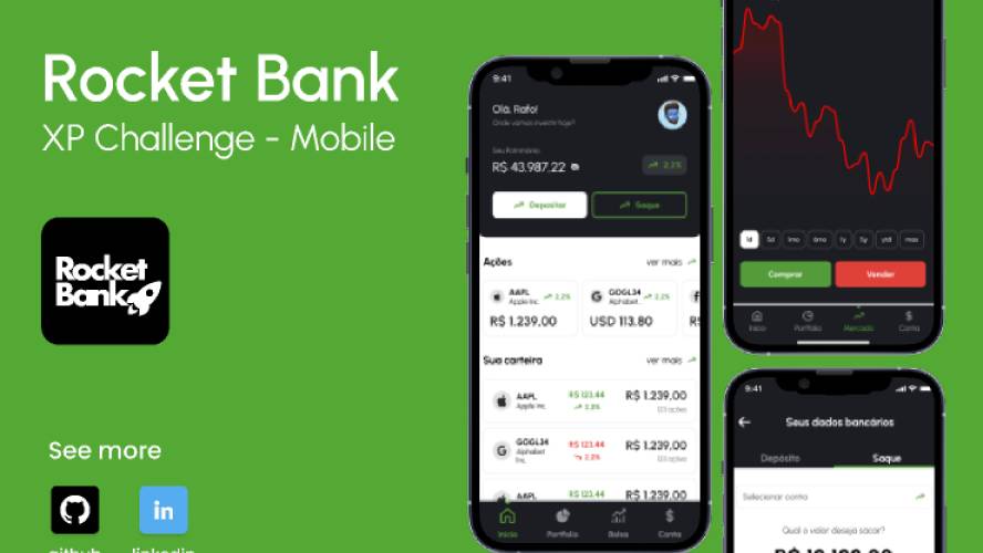 [RocketBank] Investment Bank - Figma Mobile Template