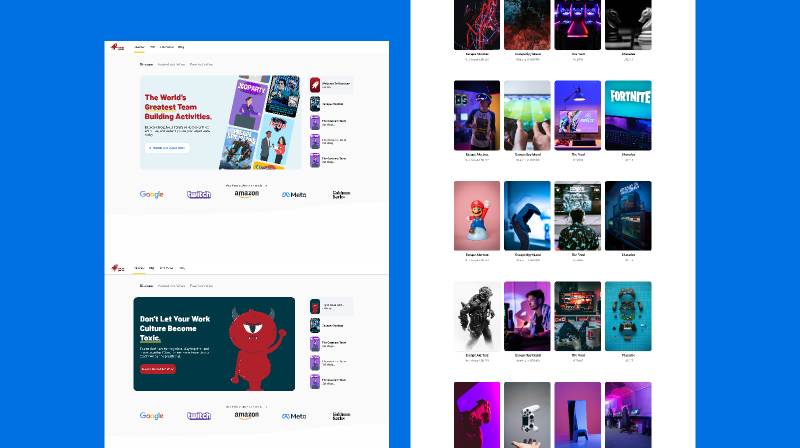 Runaway Games Website Figma Template