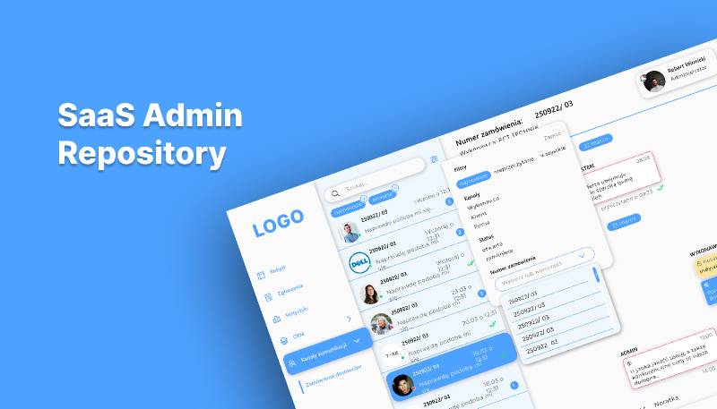 SaaS Admin Chat Content Repository Figma Template