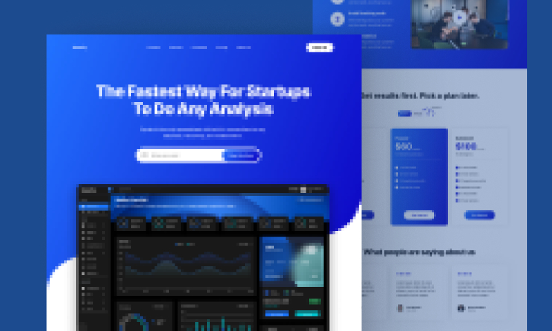 SaaS Landing Page Free Figma Template