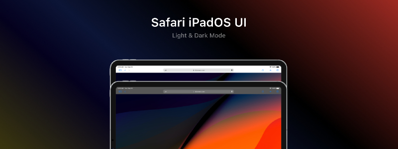 Safari iPadOS UI Free Mockup