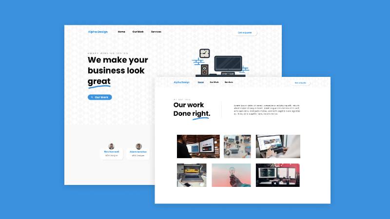 Sample Website Figma Template Free Download