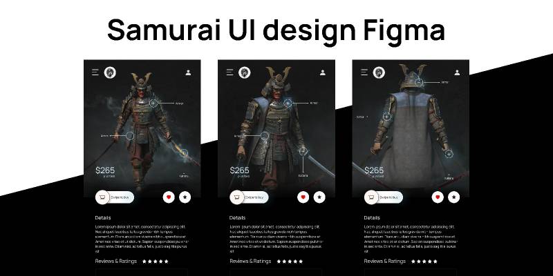 Samurai - The ultimate samurai UI design Figma