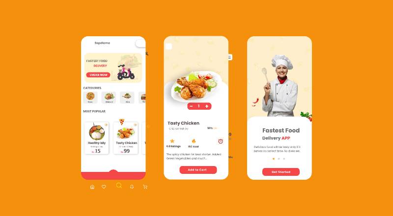 Sapadlama Food Mobile App Template