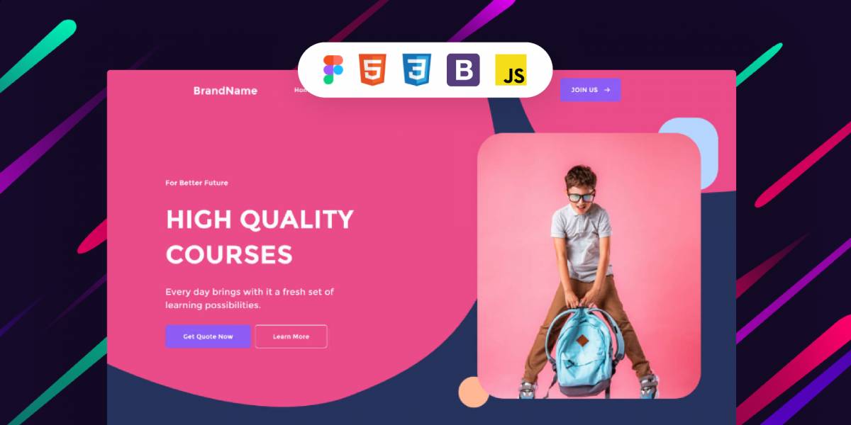 School Affordable - basic html template figma