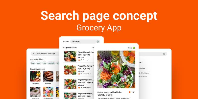 Search page concept Figma Mobile Template