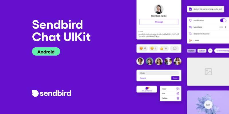 Sendbird Chat UIKit - Figma Android UI Kit
