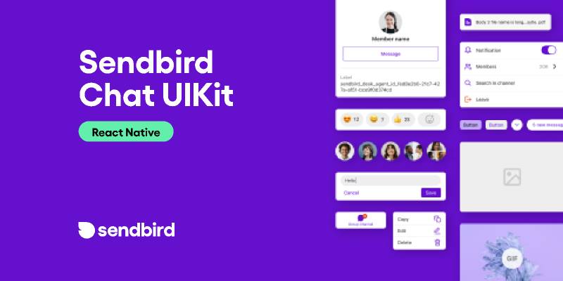 Sendbird Chat UIKit - Figma React Native UI Kit