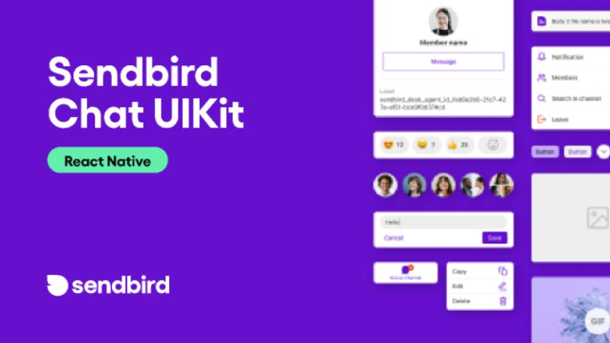 Sendbird Chat UIKit - Figma React Native UI Kit
