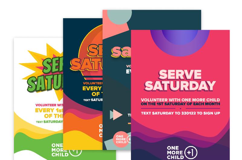 Serve Saturday Figma Print Templates