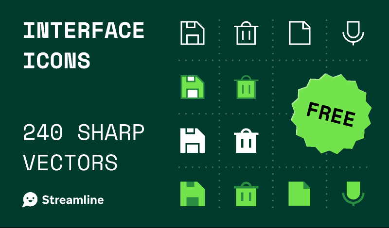 Sharp Icons for Interface and Product Design