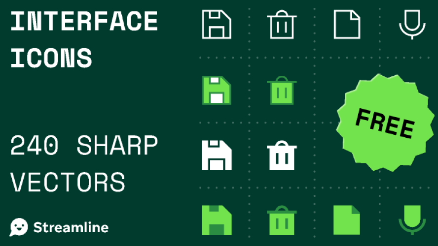Sharp Icons for Interface and Product Design