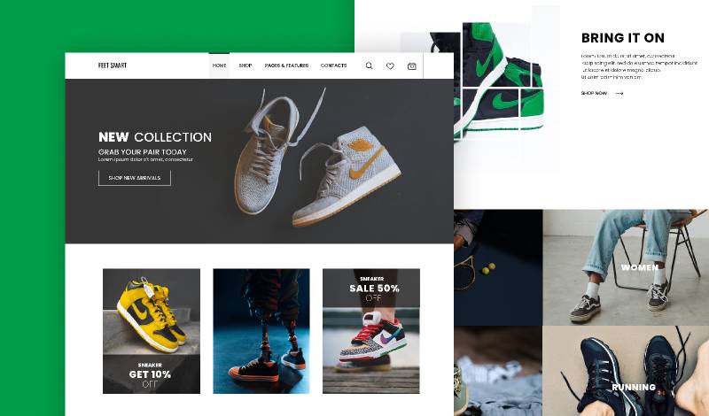 Shoe Figma Landing Page Template