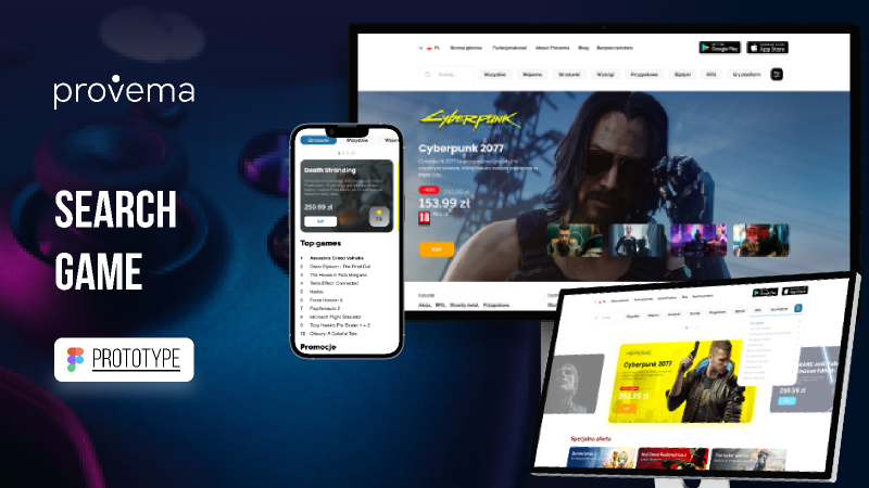 Shop Games Figma Website Mobile Template