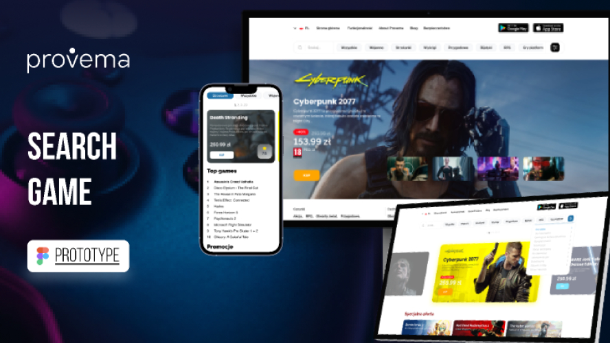 Shop Games Figma Website Mobile Template