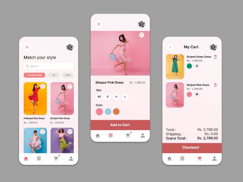 Shopping App - Free Figma Mobile Template