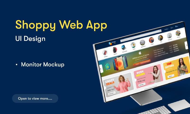 Shoppy app ui figma website template