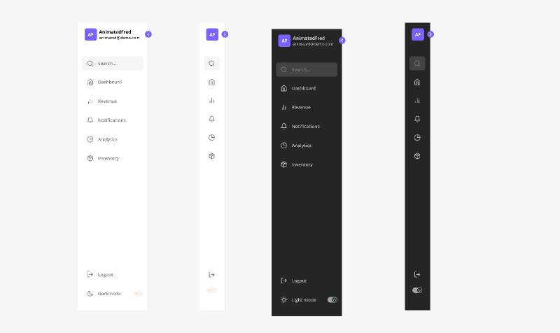 Sidebar Navigation Figma Template