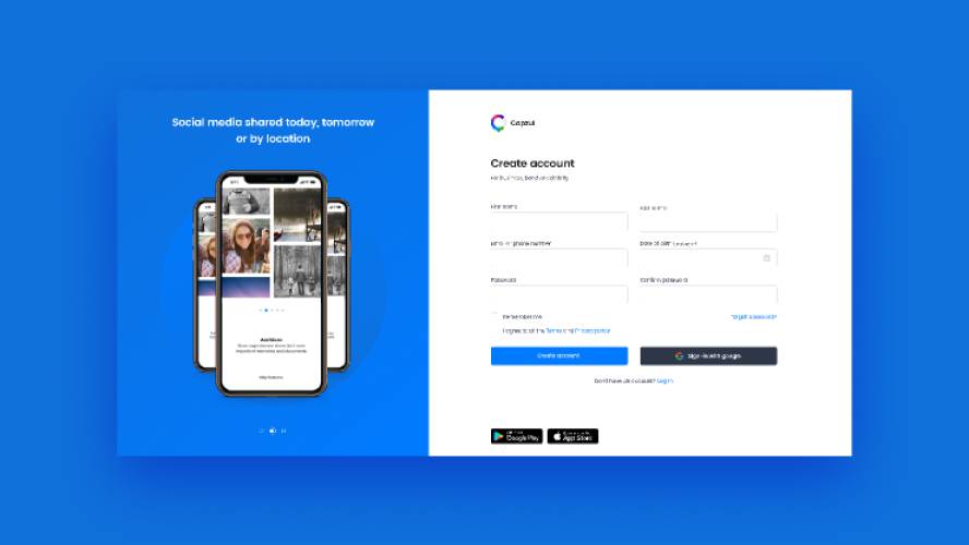 Sign Up Page Design Figma Template