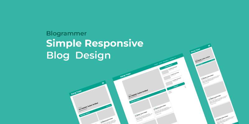 Simple Responsive Blog Design Figma Template