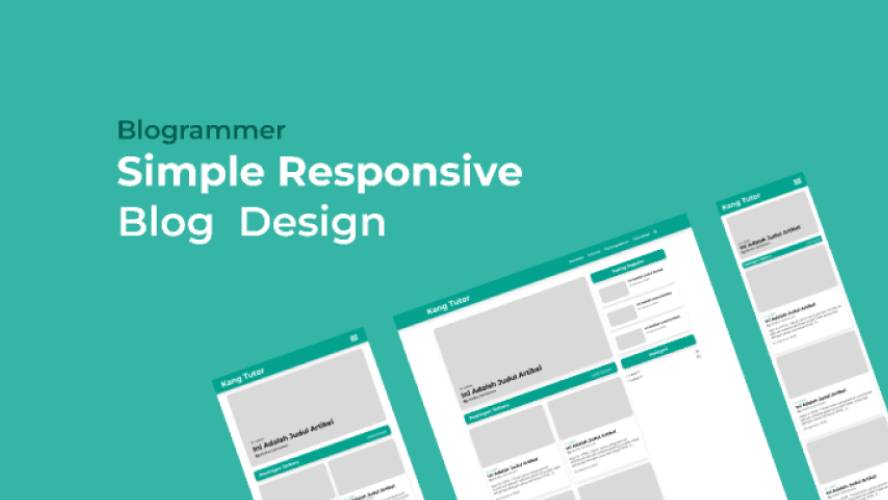 Simple Responsive Blog Design Figma Template