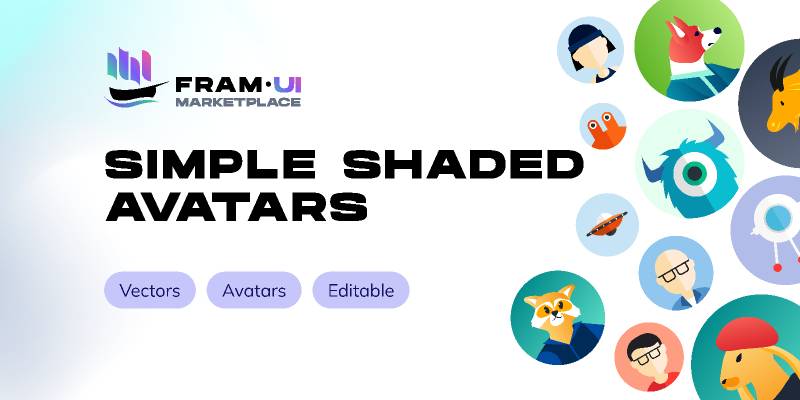 Simple Shaded Vector Avatars