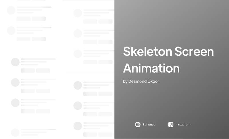Skeleton Screen Animation Loading Figma Template