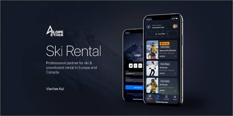 Ski Rental Figma Mobile App