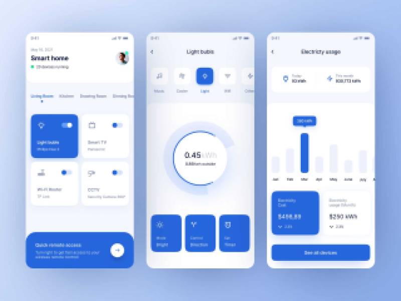 Smart Home App Figma Mobile Template