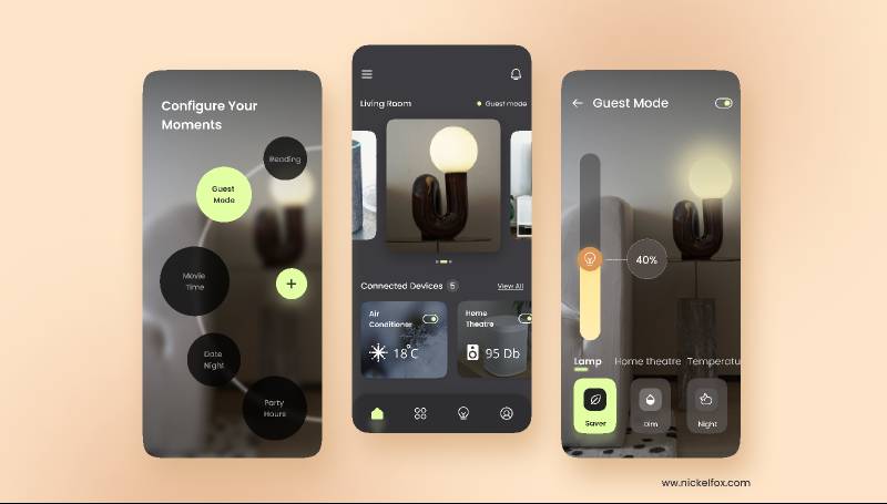 Smart Home Automation App Figma Mobile Template