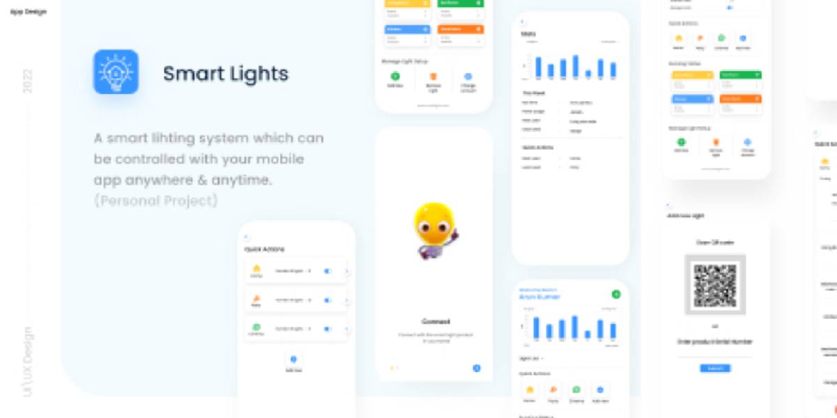 Smart Light - App UI design figma mobile template